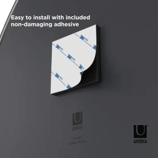 Umbra Titanium Hubba Pebble Mirror Set  {6}