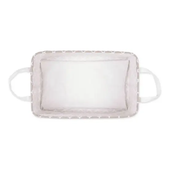 DII&reg; Large Lattice PE-Coated Cotton Polyester Laundry Bin, 2ct. Stone {7}