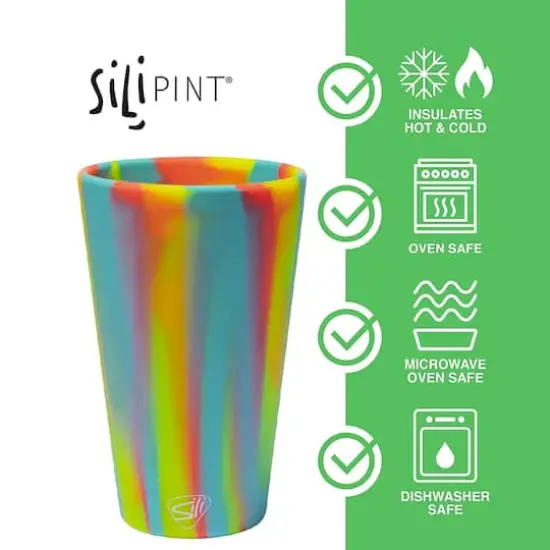 Silipint&reg; Aurora & Sugar Rush Silicone Pint Glasses, 4ct. {3}