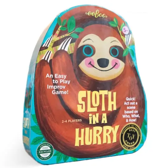 eeBoo Sloth in a Hurry Action Game {1}