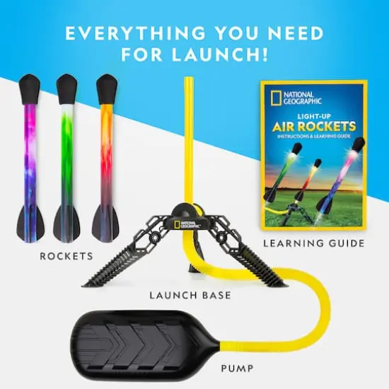 National Geographic&trade; Light-Up Air Rockets Activity Set {5}