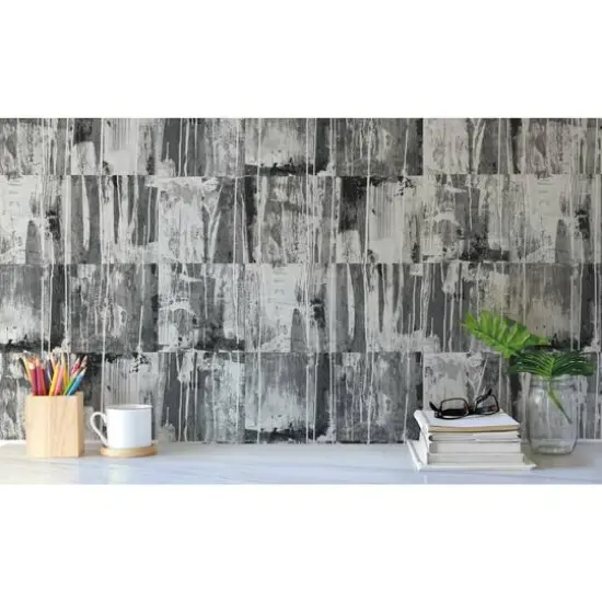 RoomMates Washout Peel & Stick Wallpaper Black/White {7}