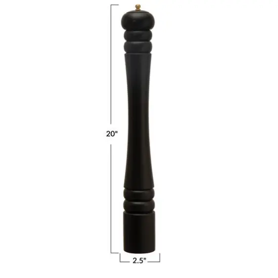 Hello Honey&reg; Matte Black Modern Wood Salt & Pepper Mill {7}