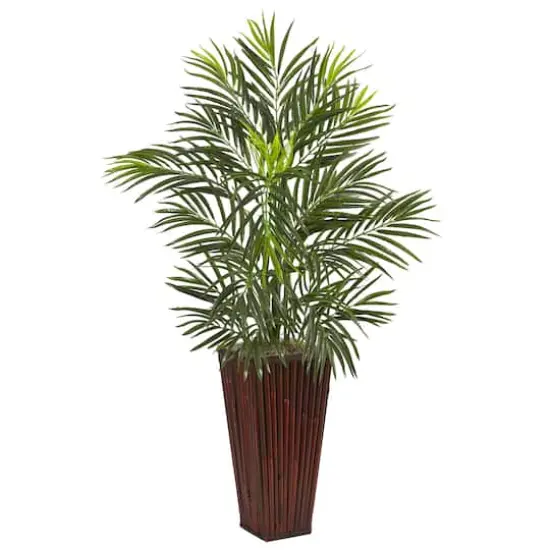 3.5ft. Potted Areca Palm in Bamboo Planter {1}