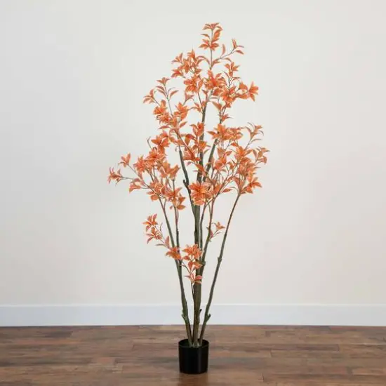 6ft. Autumn Pieris Artificial Fall Tree {10}