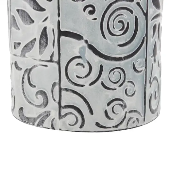 Set of 3 Blue Metal Farmhouse Vase, 9", 11", 13" {6}