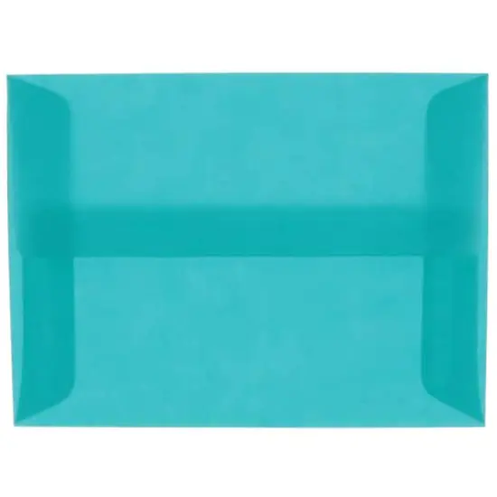 JAM Paper A6 Translucent Vellum Envelopes, 25ct. Aqua Blue {1}