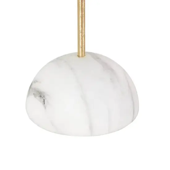 13" Gold Metal 6-Slot Jewelry Stand with White Base {6}