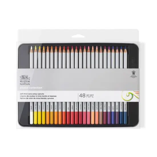 Winsor & Newton&trade; Studio Collection&trade; 48 Color Pencil Tin Set {1}