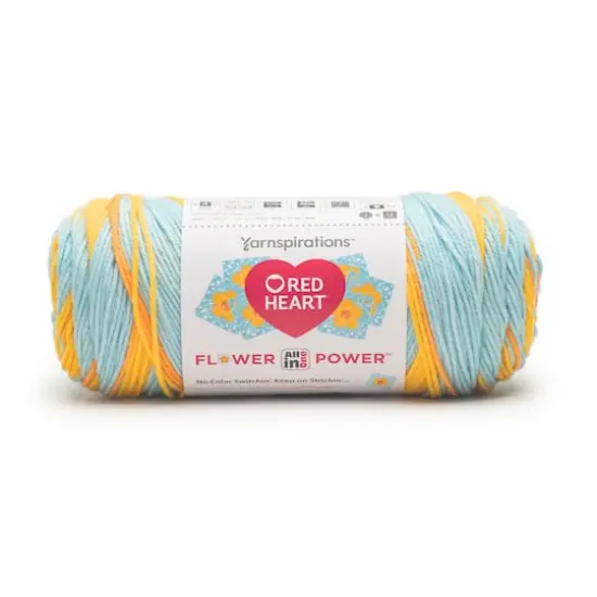 3 Pack Red Heart&reg; All In One Flower Power&trade; Yarn Marigold {4}