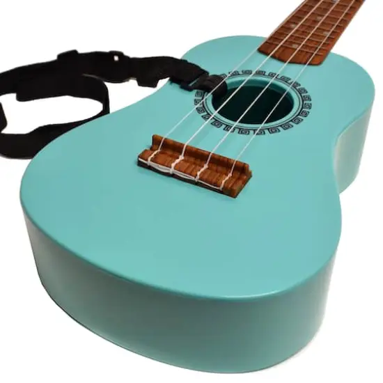 Salus KaKo'o 21" Seafoam Green Professional Wooden Ukulele Set {6}