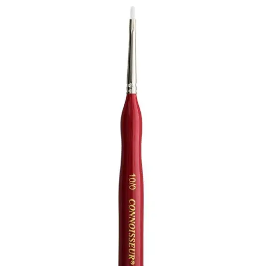 Connoisseur&reg; White Taklon Mini Detail Filbert Brush, 10/0 {3}