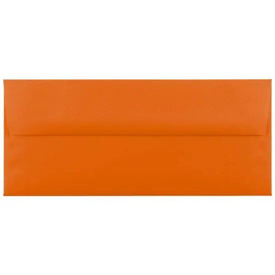 JAM Paper#10 Business Bright Hue Recycled Envelopes, 50ct. Orange {1}