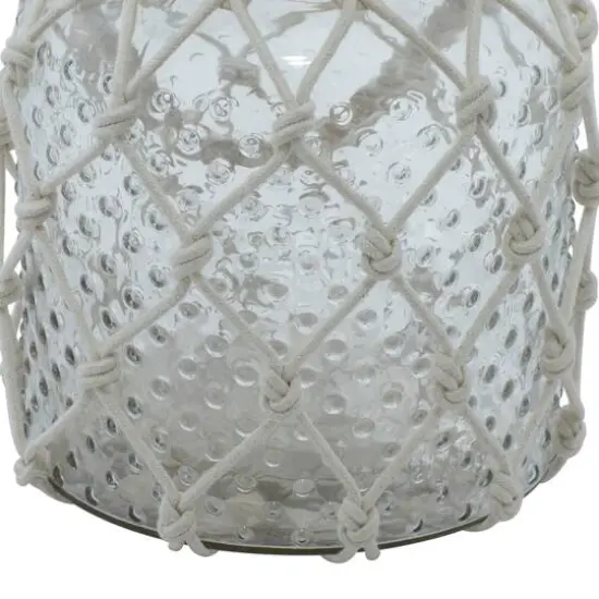 Clear Glass Coastal Candle Holder Lantern, 18" x 7" x 7" {4}
