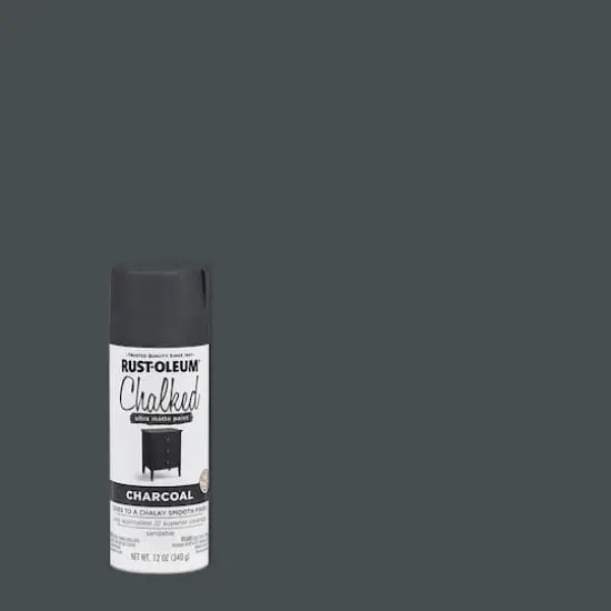 Rust-Oleum&reg; Chalked 12oz. Ultra Matte Spray Paint Charcoal {3}