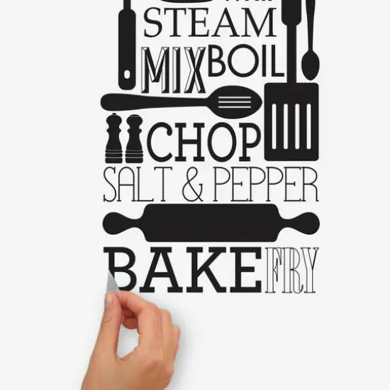 RoomMates Cooking Conversions Peel & Stick Wall Decals {6}