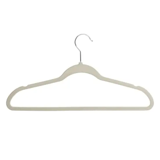Honey Can Do Warm Gray Slim-Profile Non-Slip Velvet Hangers, 35ct. {1}