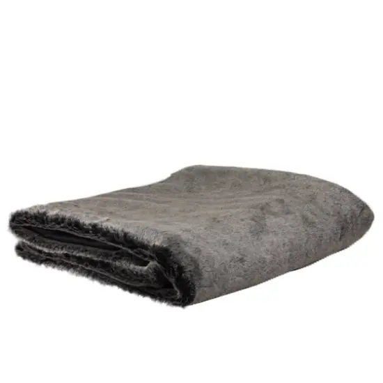 Charcoal Gray Super Plush Throw Blanket {1}