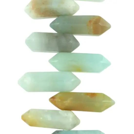 Blue & Green Amazonite Spike Beads by Bead Landing&trade; {1}