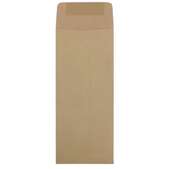 JAM Paper 4.5" x 10.375" Brown Kraft Policy Business Envelopes, 50ct. {3}
