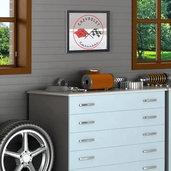 Chevrolet Corvette Printed Accent Mirror {3}