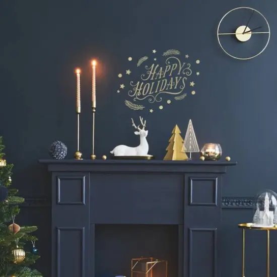 RoomMates Happy Holidays Peel & Stick Wall Decals with Metallic Ink {3}