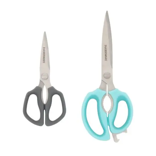 Farberware Aqua & Gray 2 Piece Shears Set {1}