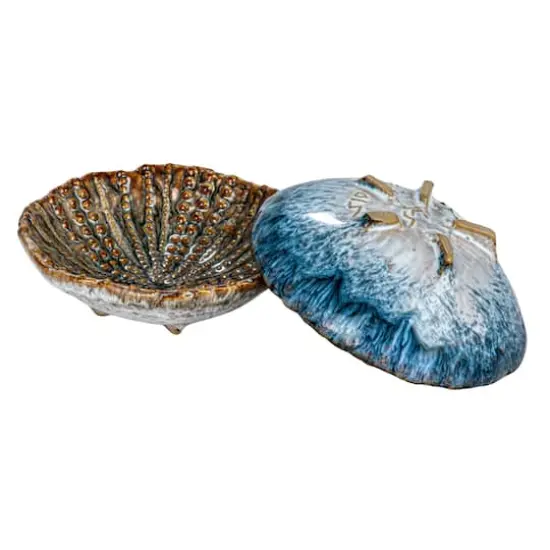 Hello Honey® 4.25" Multicolor Embossed Dots Stoneware Dish Set {1}