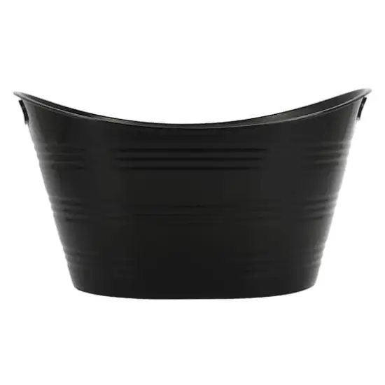 21" Black Plastic Ice Tub by Celebrate It&trade; {1}