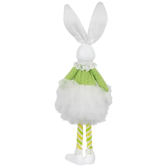 15" Green Ballerina Bunny Standing Easter Figure {6}