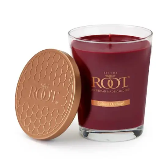 Root Candles 10.5oz. Large Scented Honeycomb Veriglass Jar Candle Spiced Orchard {1}