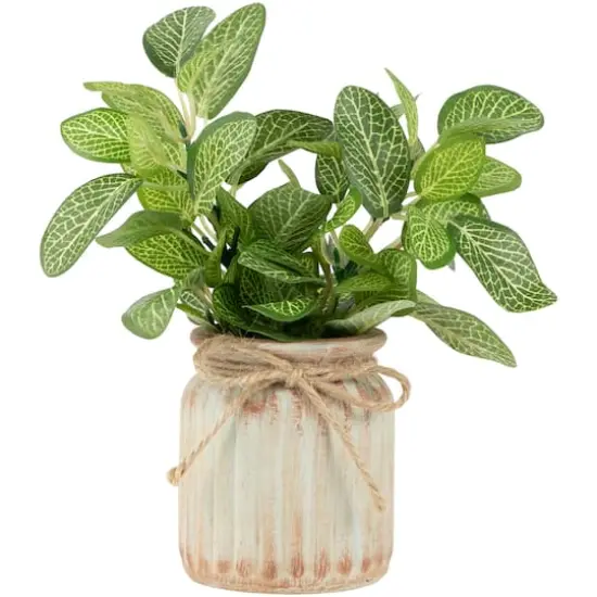 8" Reticulated Spring Foliage in Ceramic Pot {1}