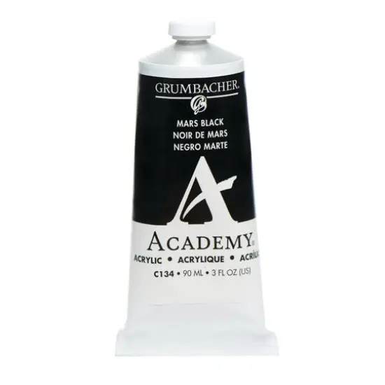 Grumbacher&reg; Academy&reg; Acrylic Paint, 3oz. C134 Mars Black Hue {1}