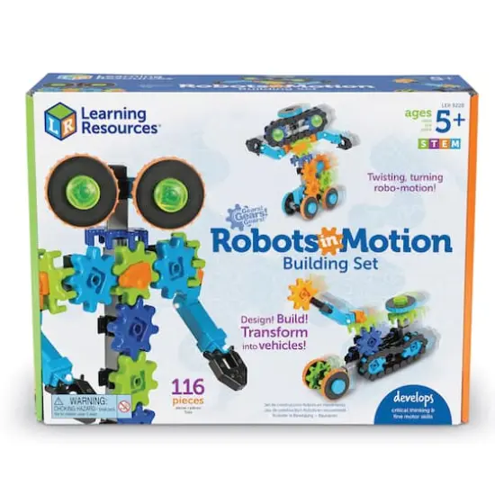 Learning Resources Gears! Gears! Gears! Robots in Motion Building Set {5}