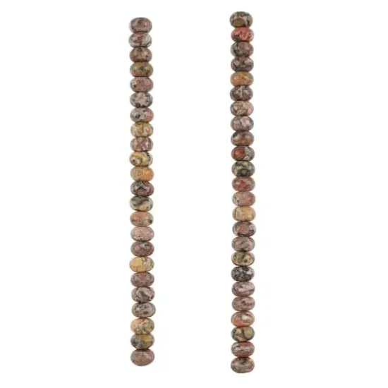 Leopard Jasper Rondelle Beads, 8mm by Bead Landing&trade; {4}