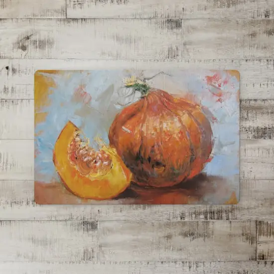 Pumpkin Still Life Floor Mat {3}