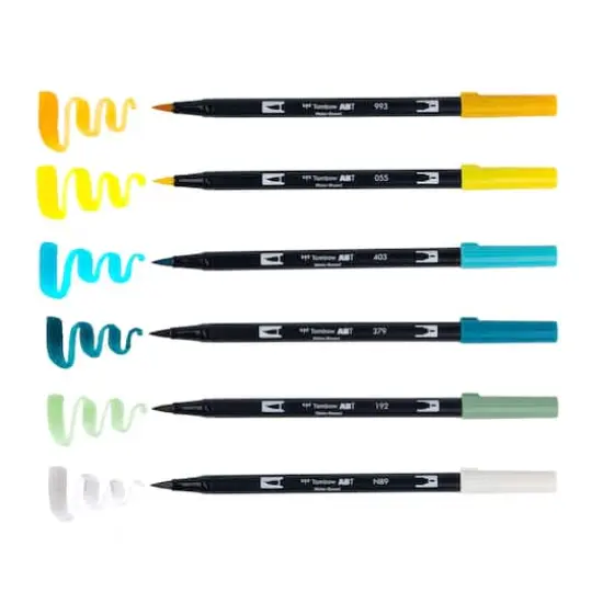 Tombow Lemon Squeezy Dual Brush Pen Set {4}