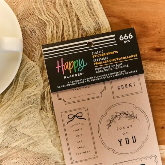 The Classic Happy Planner&reg; Heritage Charm Sticker Book {6}