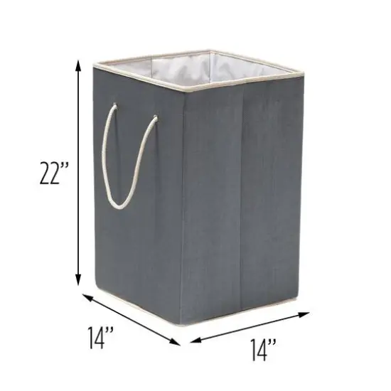 Honey Can Do Gray Large Square Hamper {7}