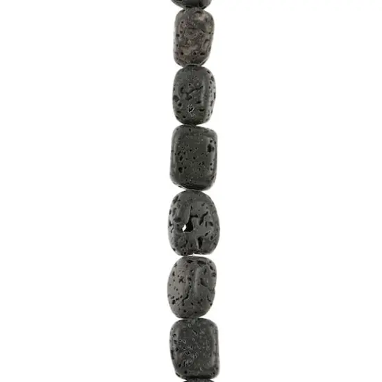 Black Lava Nugget Beads, 8mm by Bead Landing&trade; {1}