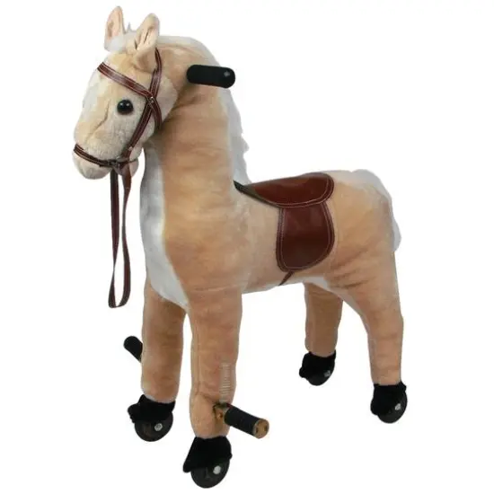 Toy Time Plush Walking Horse Ride-On {1}