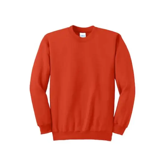 Port & Company&reg; Essential Fleece Crewneck Sweatshirt Orange {1}