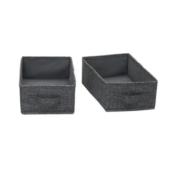 Household Essentials 11.5" Narrow Organizer Drawers, 2ct. Graphite {2}