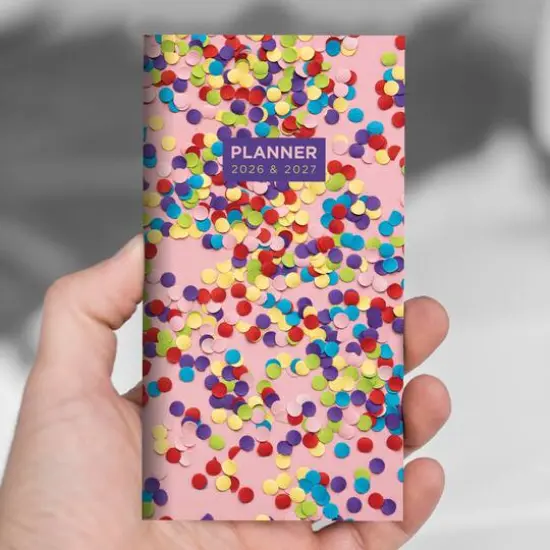 2026-2027 Confetti Party Small Monthly Pocket Planner {9}