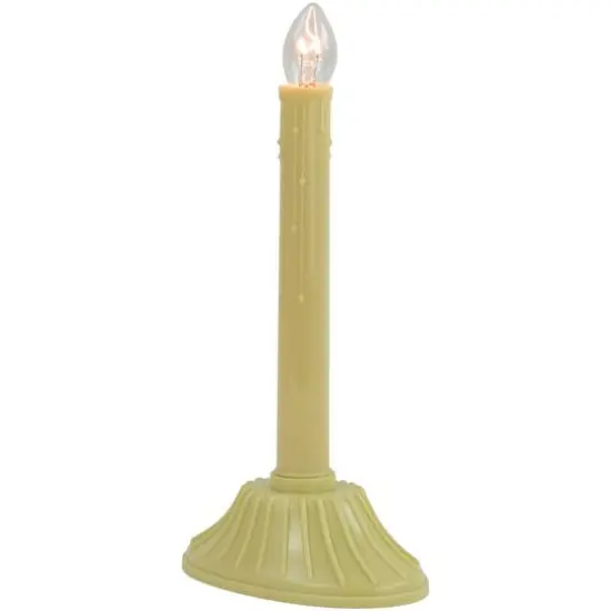 9.5" Ivory Single Light Christmas Candolier Candle Lamp  {7}