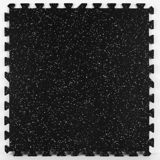 FloorPops Basalt Rubber Interlocking Tiles {1}