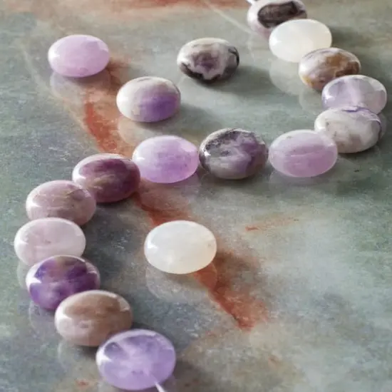 Amethyst Coin Beads, 10mm by Bead Landing&trade; {3}