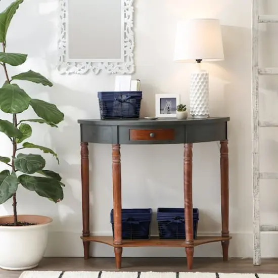 DII® Small Vintage Gray Wire Basket with French Blue Liner, 3ct. {5}