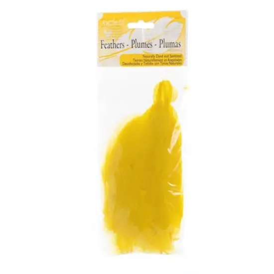 John Bead 5"-7" Goose Feathers Yellow {6}