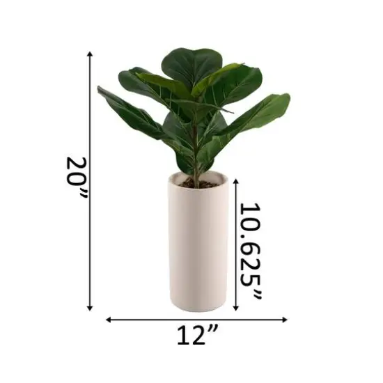 Flora Bunda&reg; 20" Fiddle In 10.5" Textured Ceramic Vase {3}